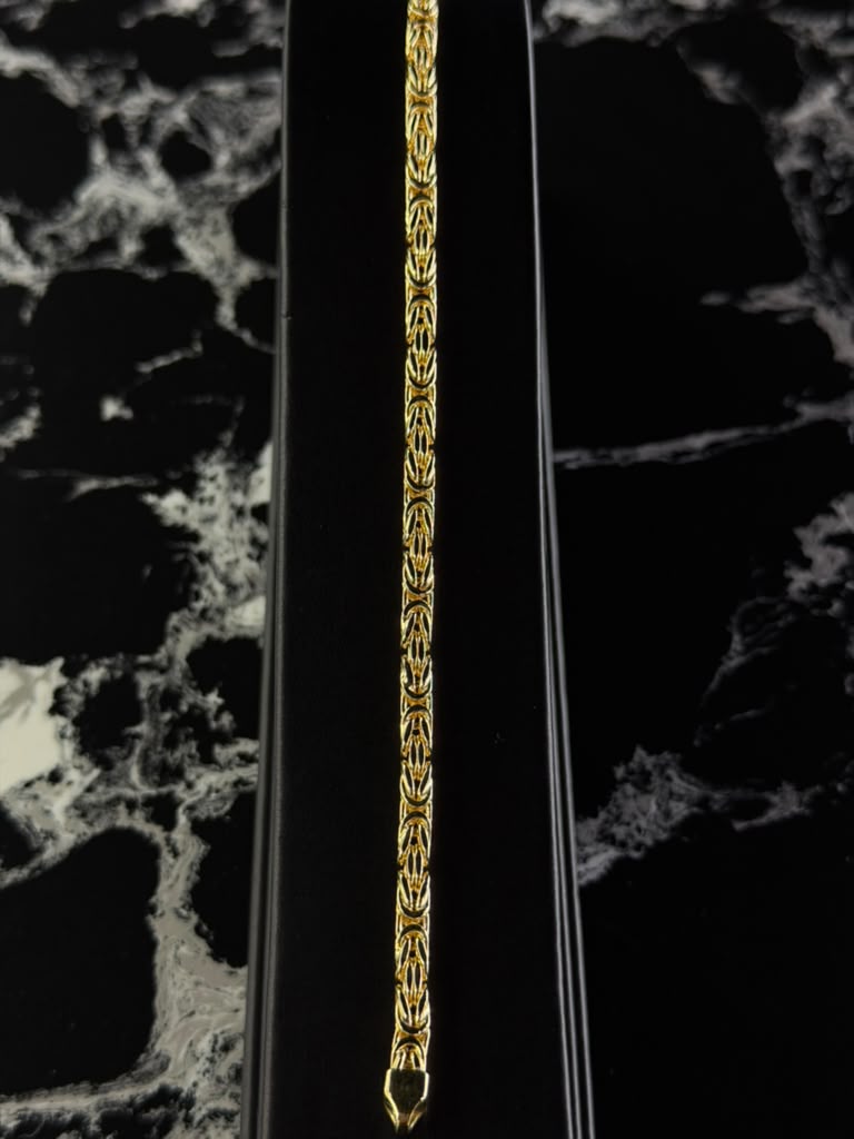 14k BYZANTINE BRACELET 4mm