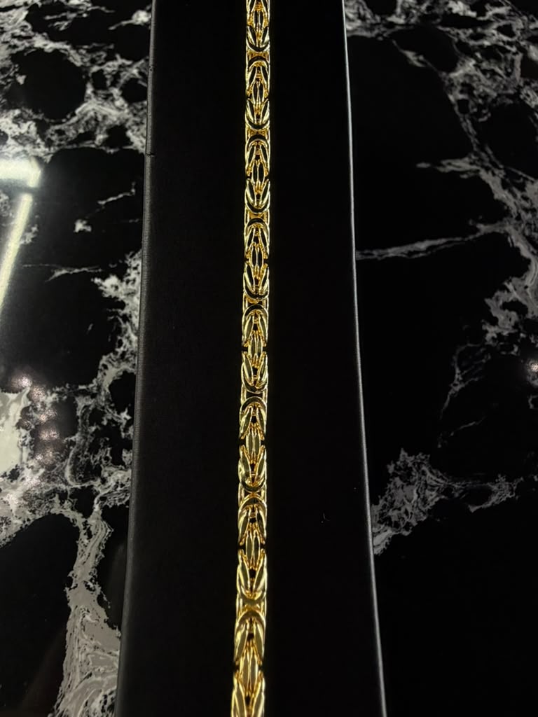 14k BYZANTINE BRACELET 4mm