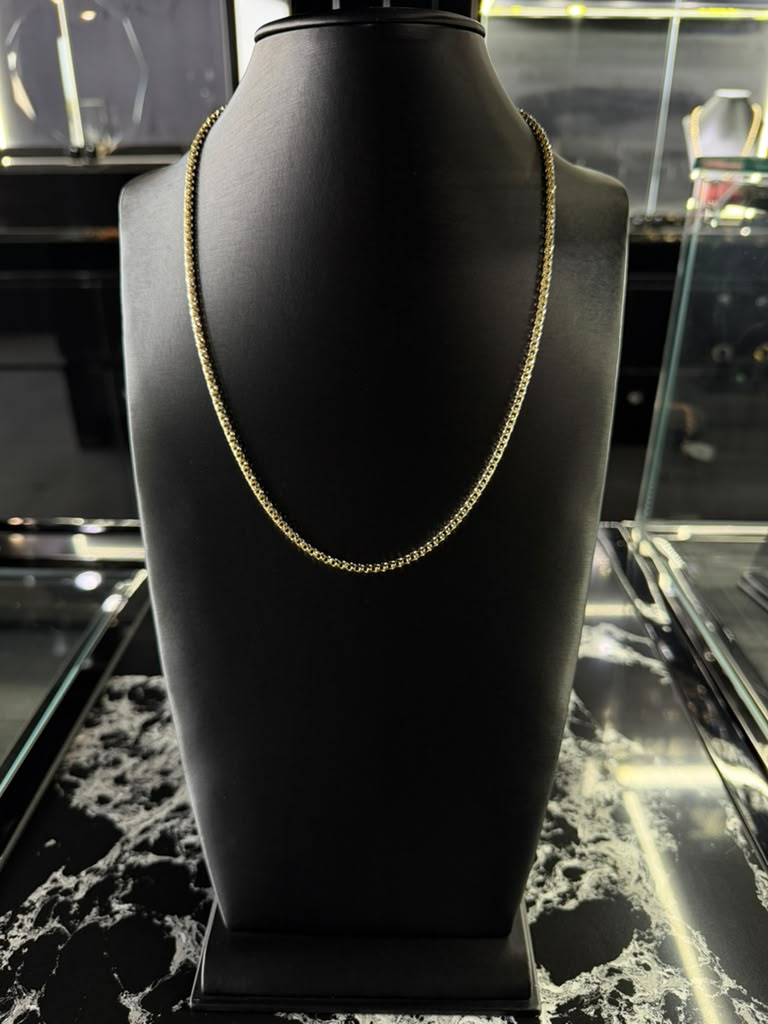 14k Franco two tone solid 3mm