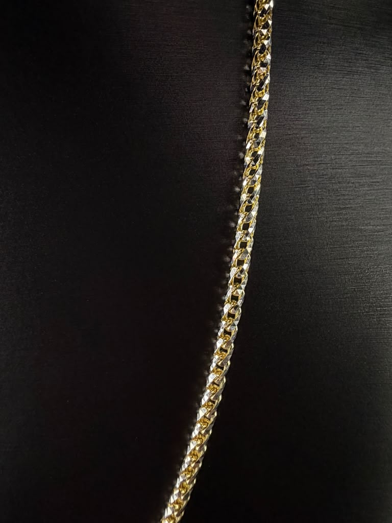 14k Franco two tone solid 3mm