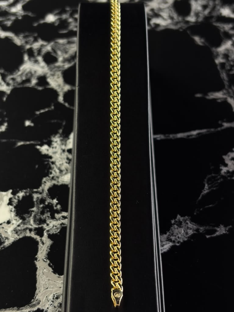 14k Miami Cuban bracelet 4.5mm