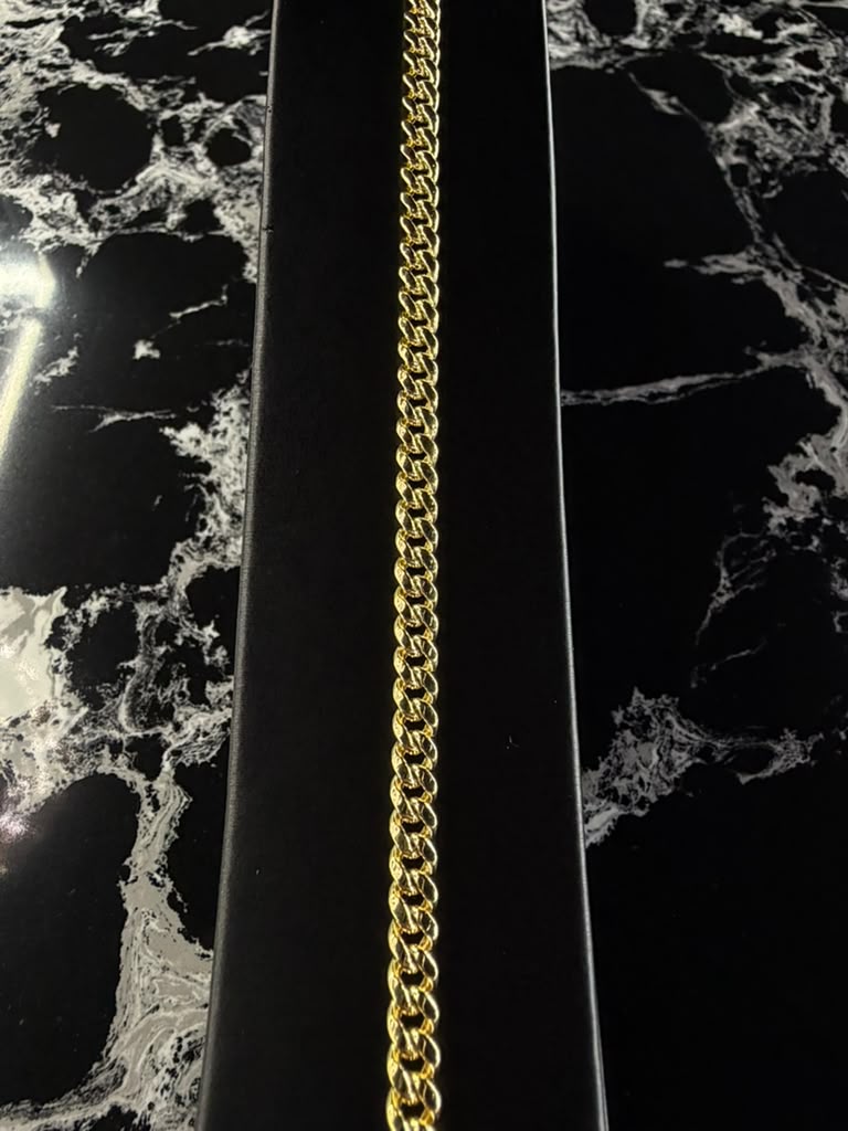 14k Miami Cuban bracelet 4.5mm