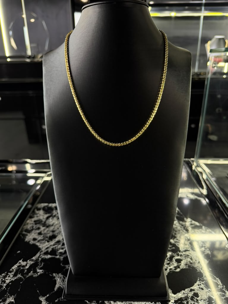 14k Palm Gold Chain 3mm