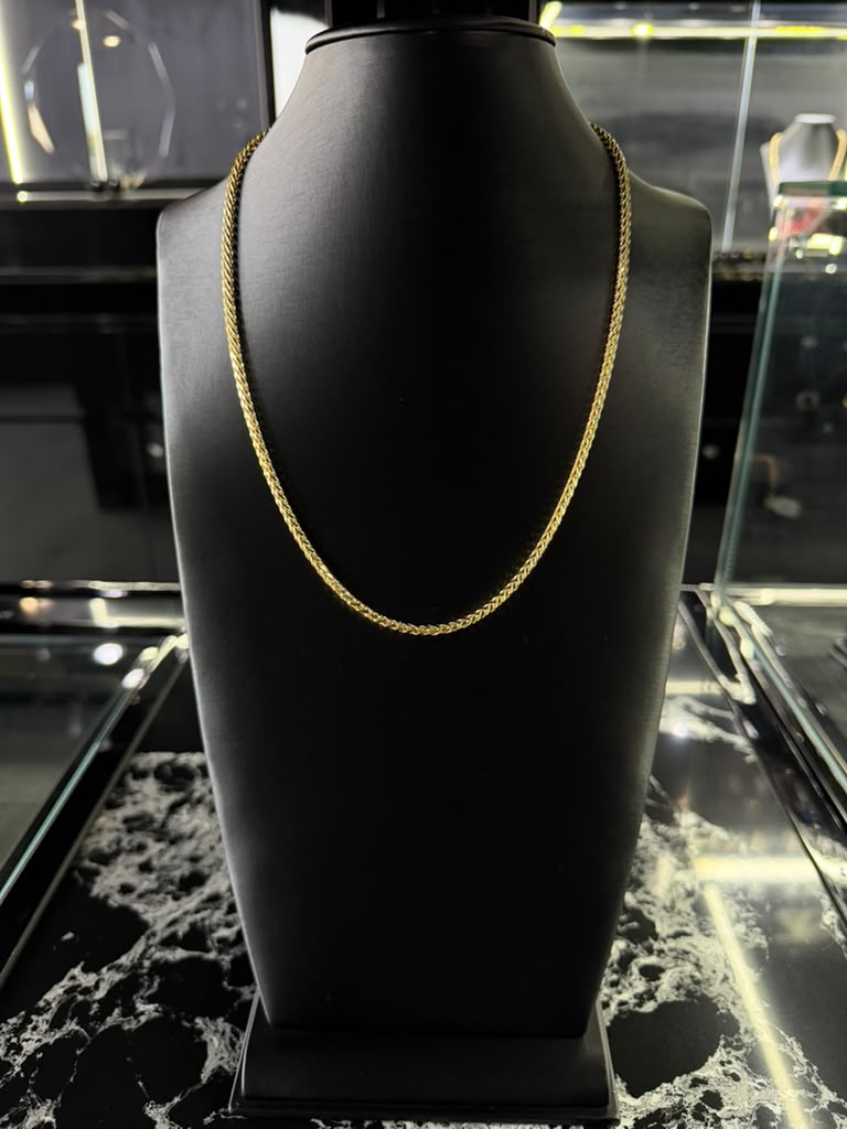 14k Palm Gold Chain 3mm