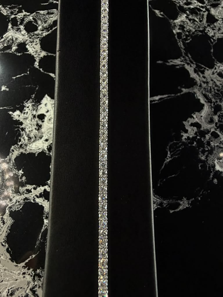 14k white gold tennis bracelet 2.5mm