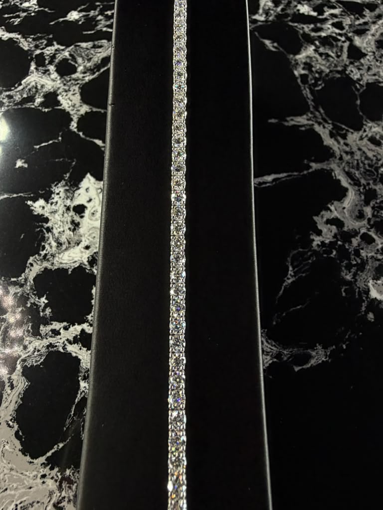 14k white gold Tennis bracelet 3.1mm