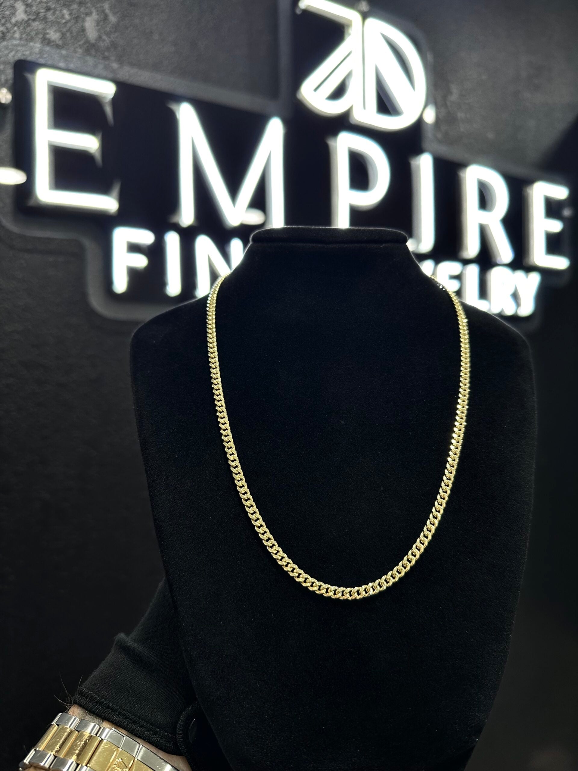 Miami Cuban Gold Chain 3.5mm 14k