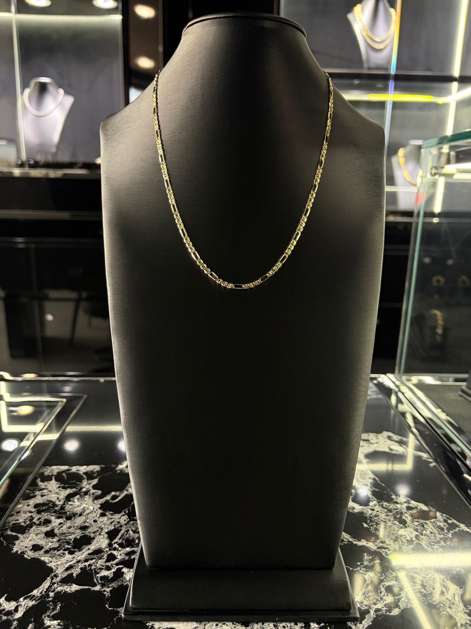 FIGARUCCI GOLD CHAIN 3.5MM 10K