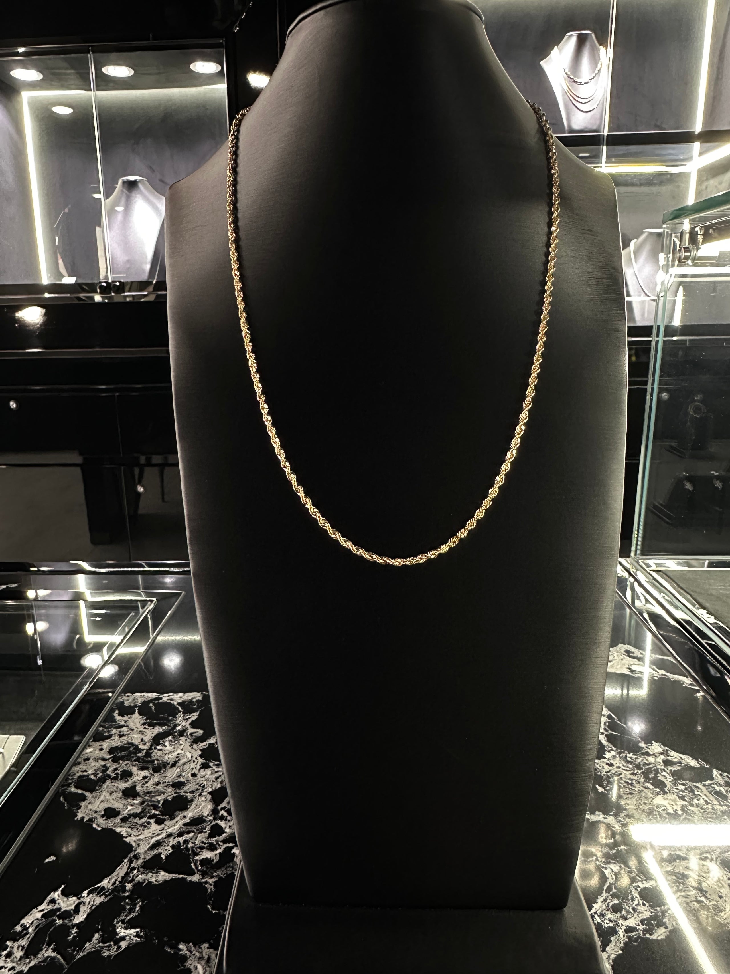 Rope chain 3mm 14k
