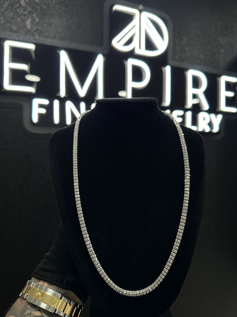 Ice Chain White Gold Chain 4.2mm 14K