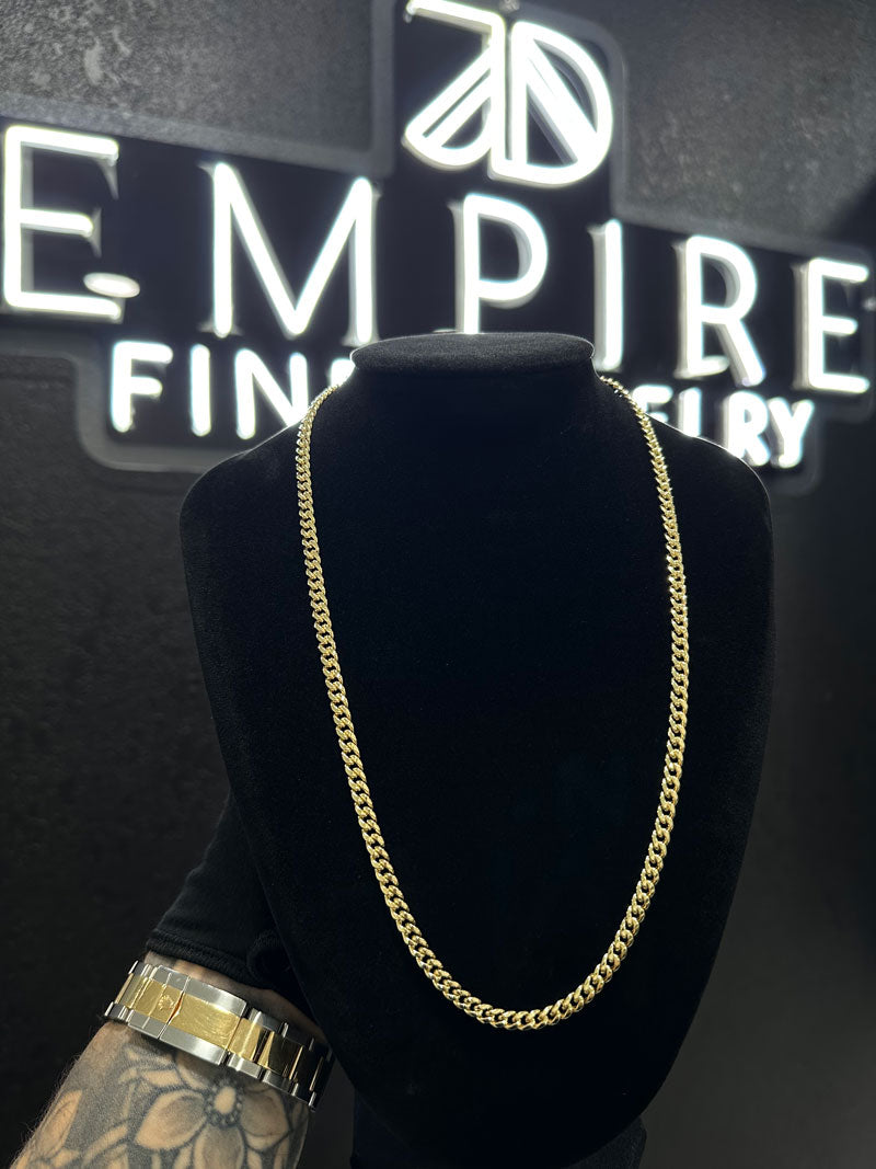 Miami Cuban Gold Chain 4.5mm 14K