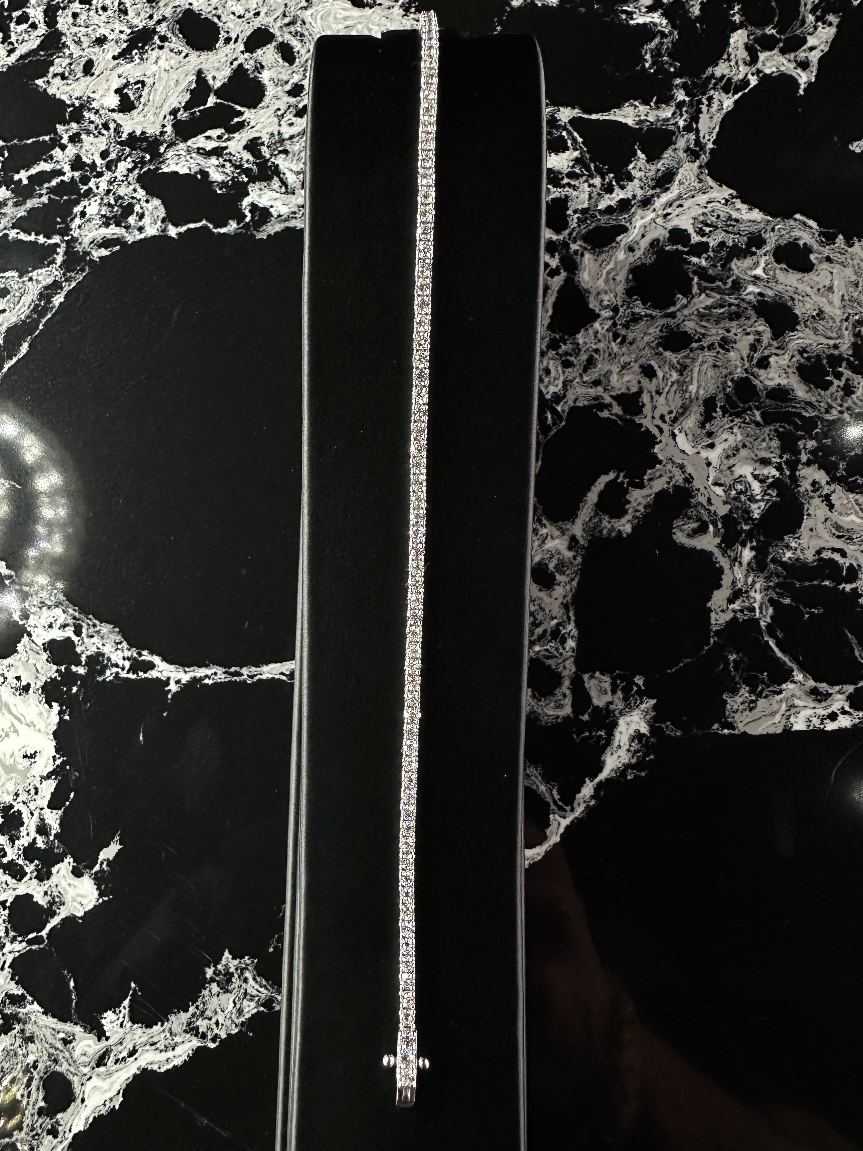 LAB DIAMOND TENNIS BRACELET 14K