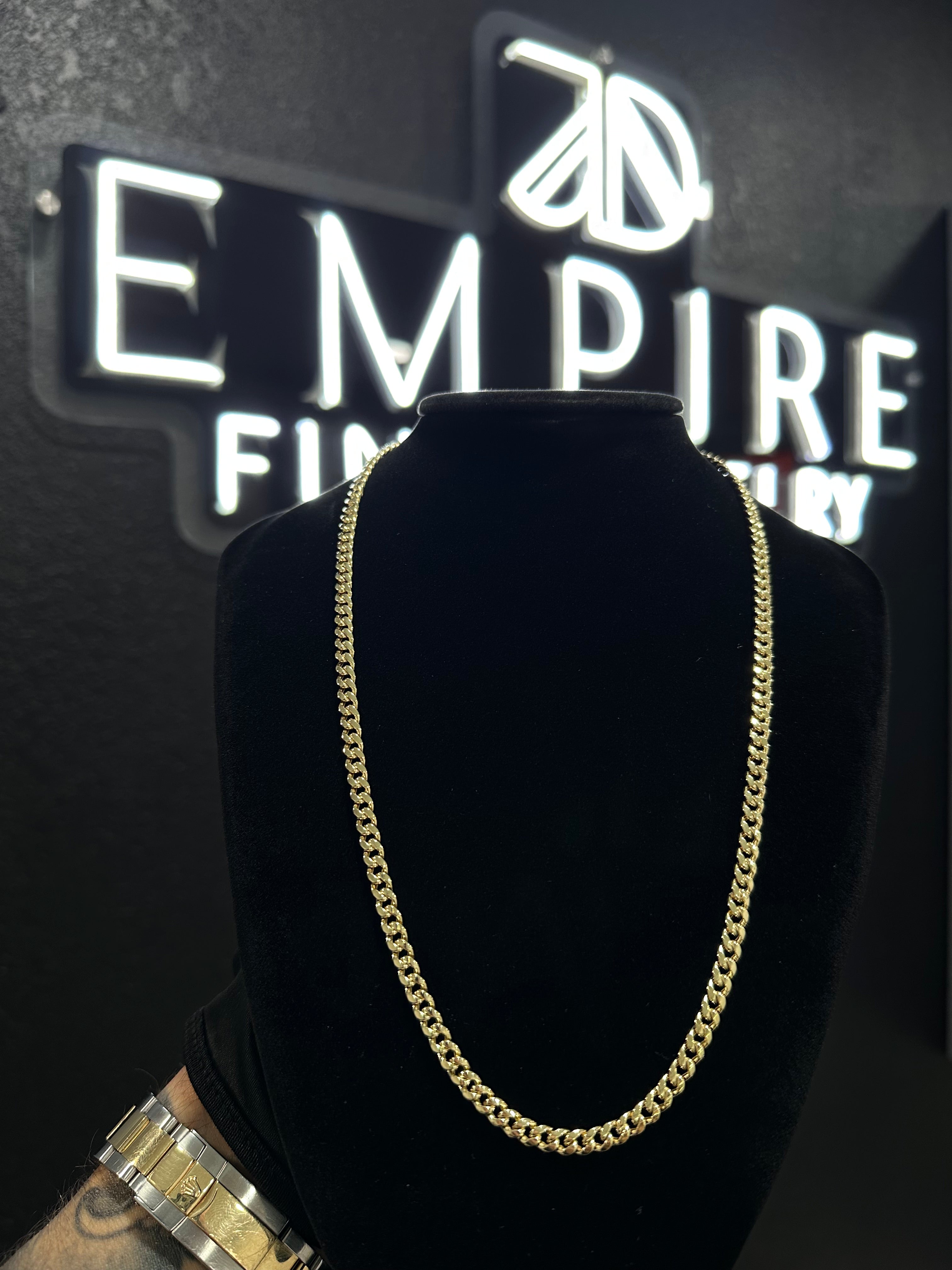 Miami Cuban Gold Chain 4.5mm 14K