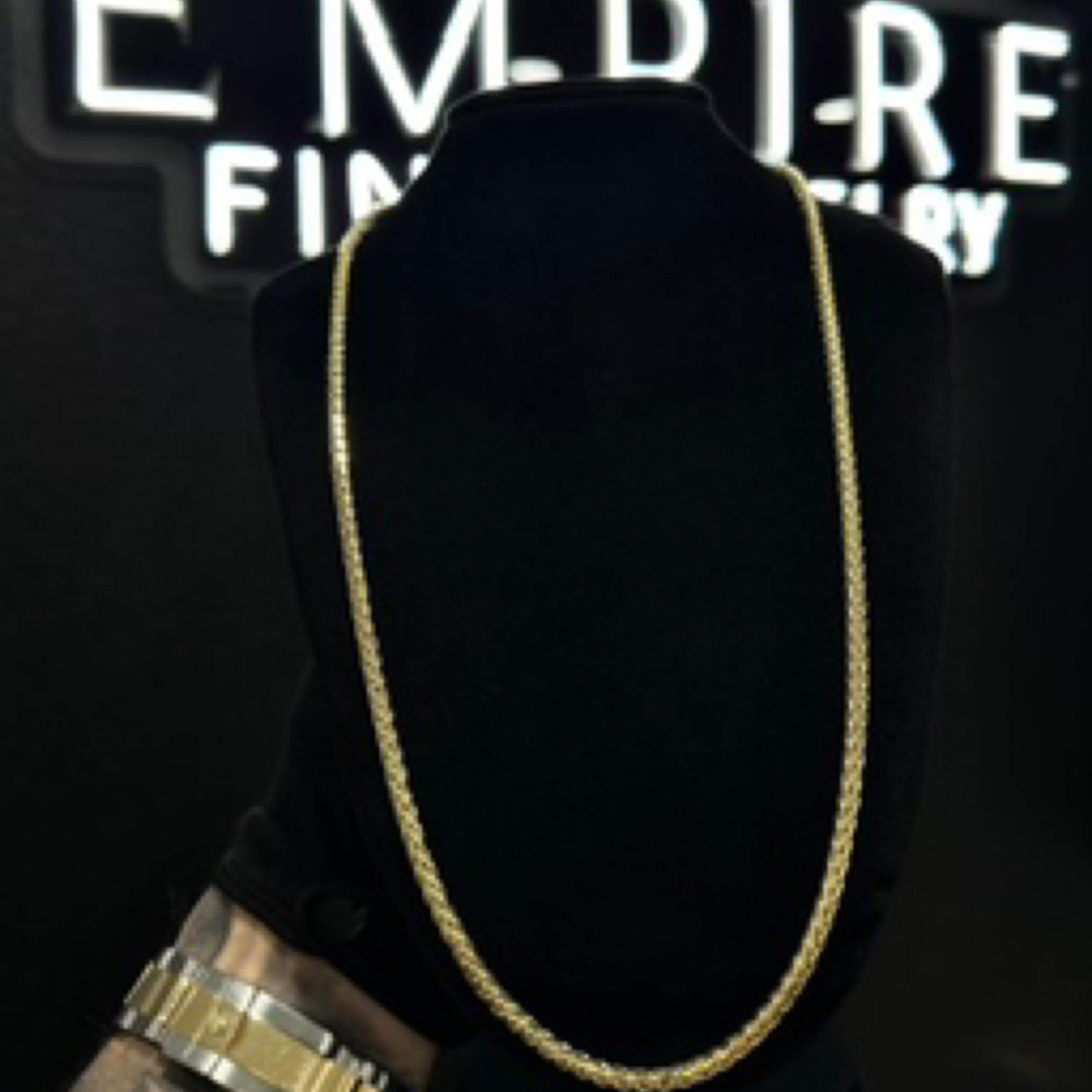 Palm Gold Chain 3mm 14k