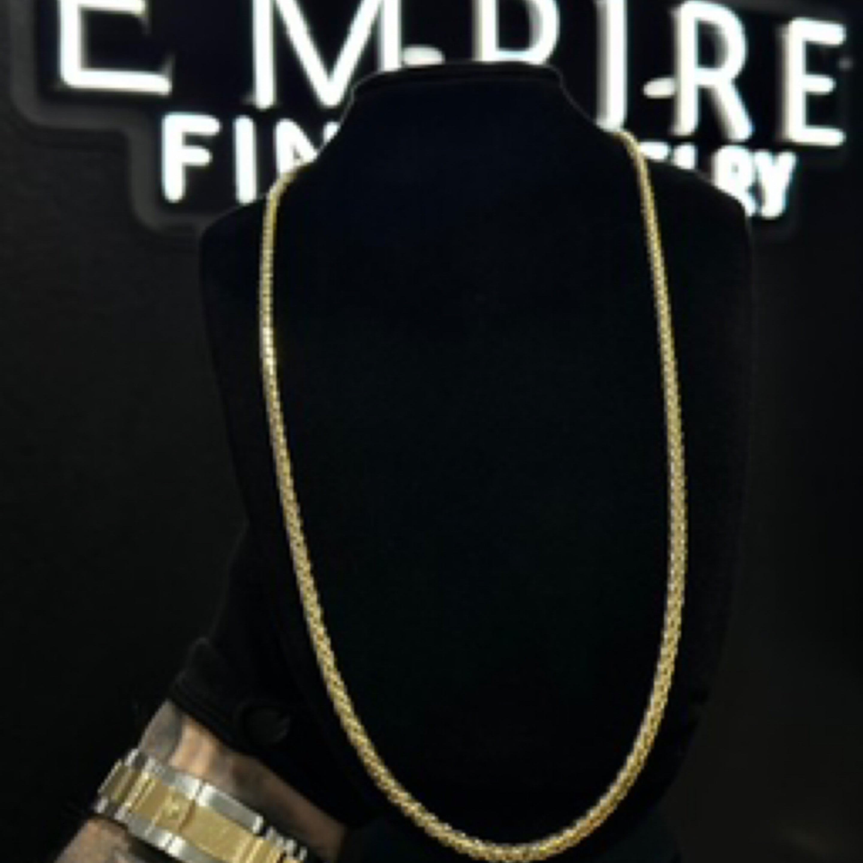 Palm Gold Chain 3mm 14k