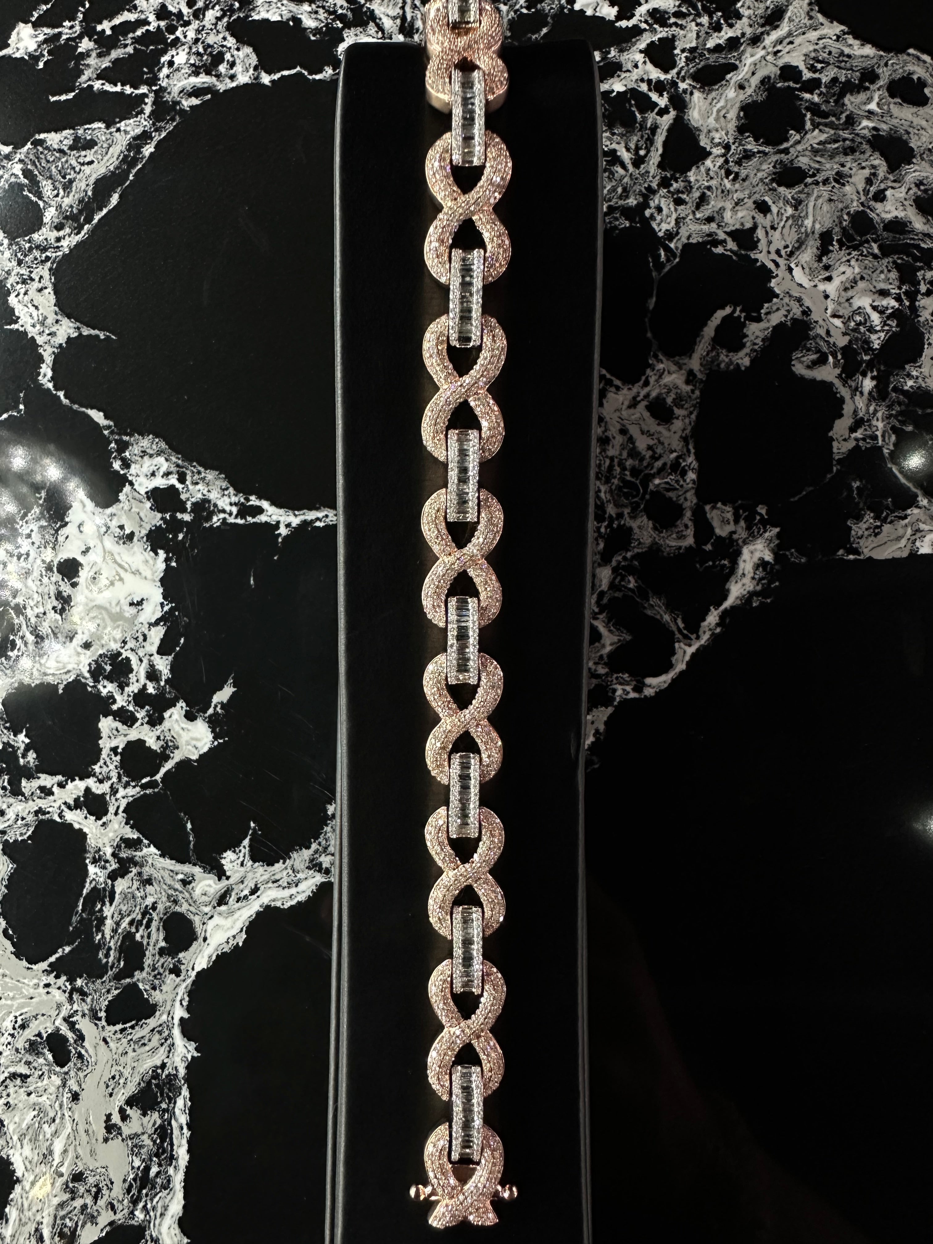 NATURAL DIAMOND INFINITY LINK 10K