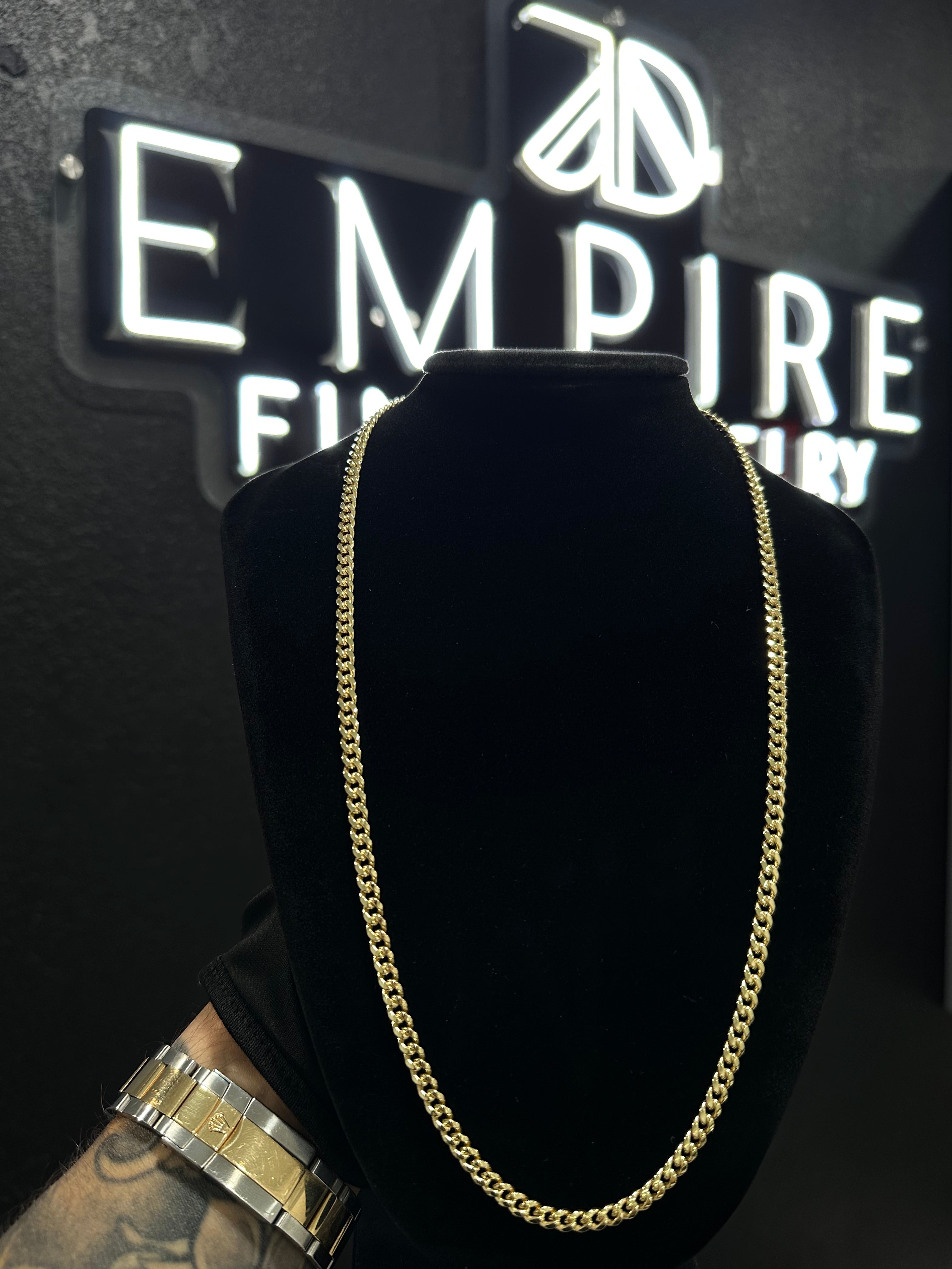 Miami Cuban Gold Chain 4.5mm 14K