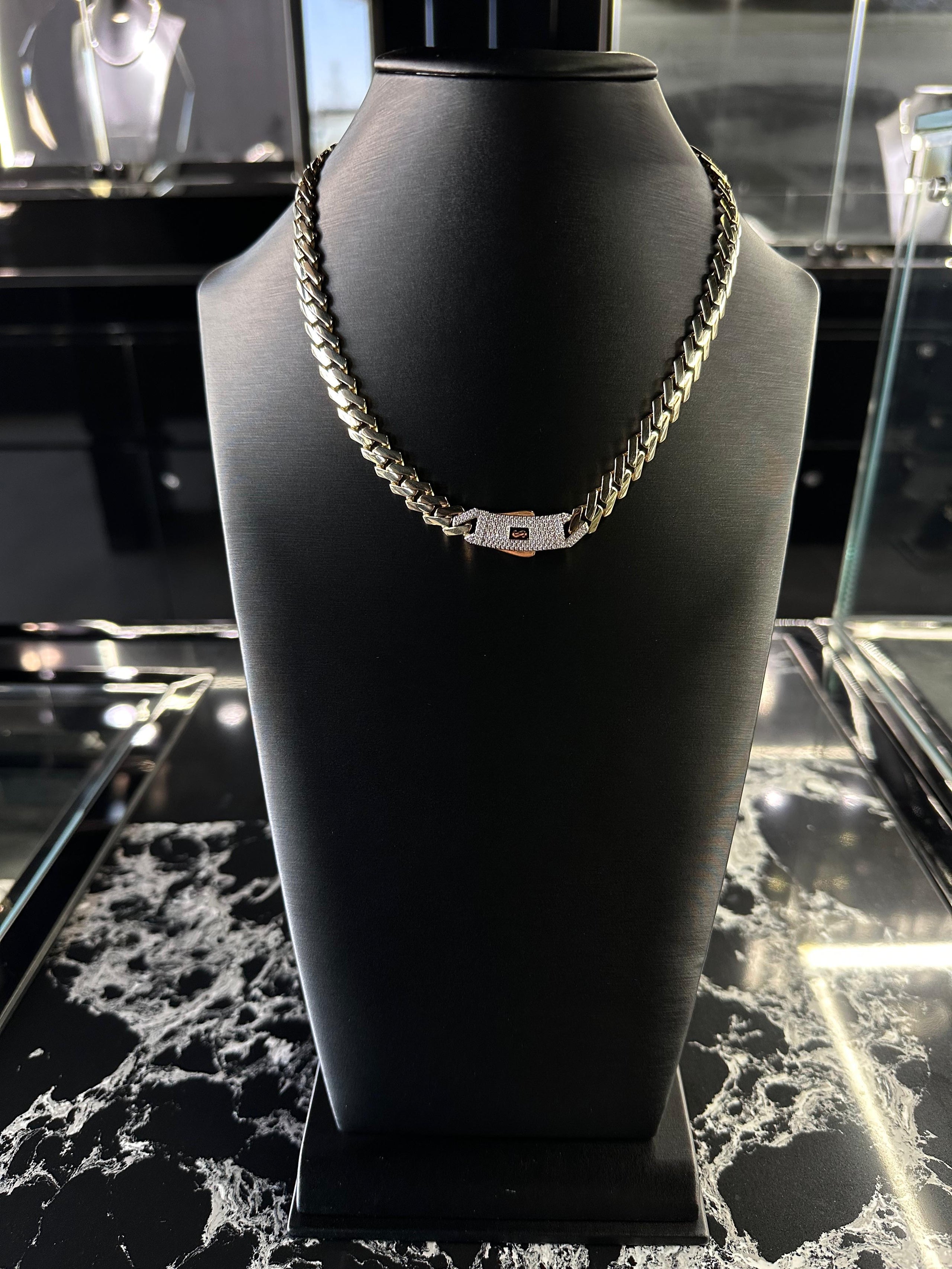 Edge Gold Chain 9mm 14K