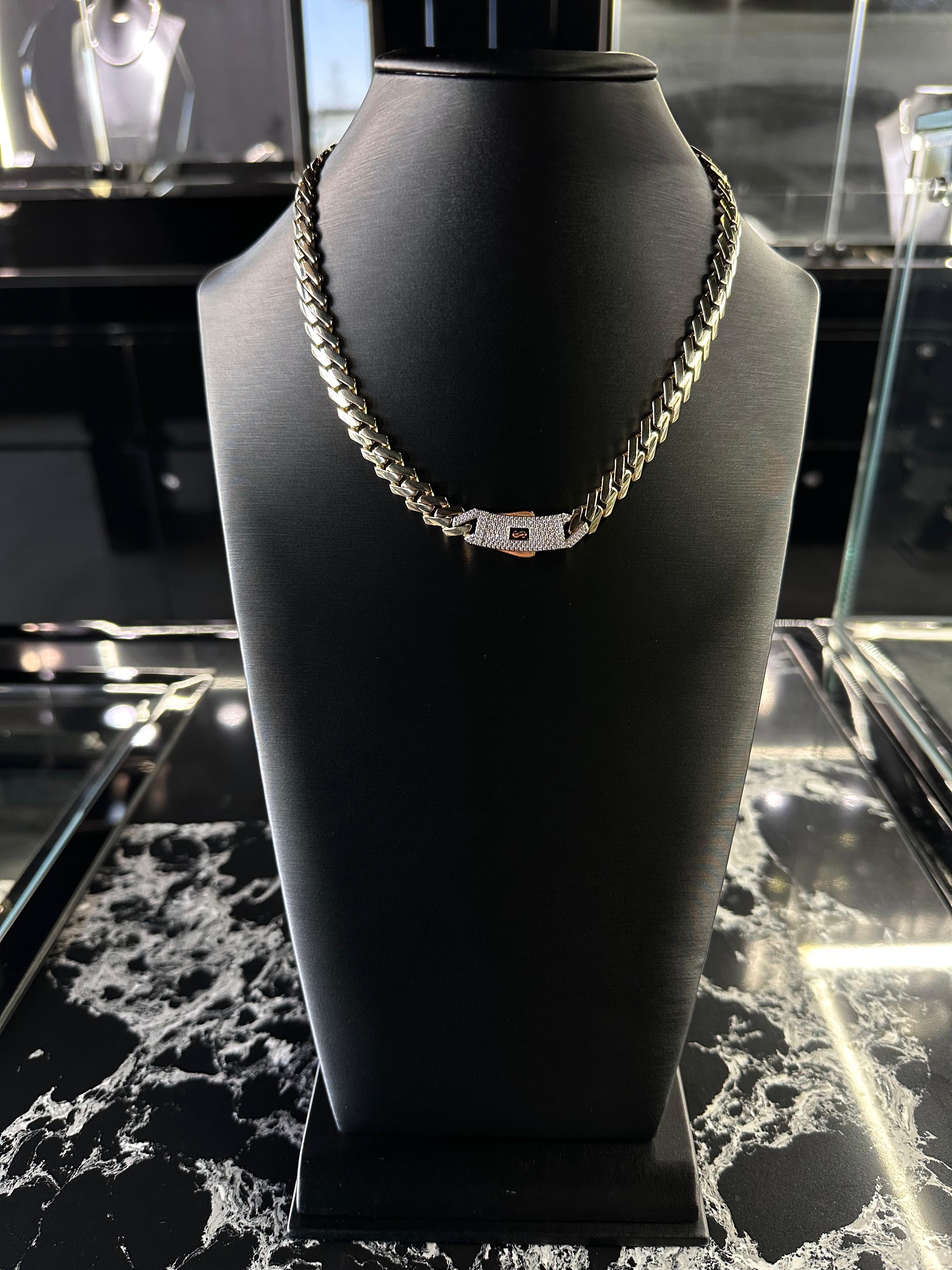 Edge Gold Chain 9mm 14K