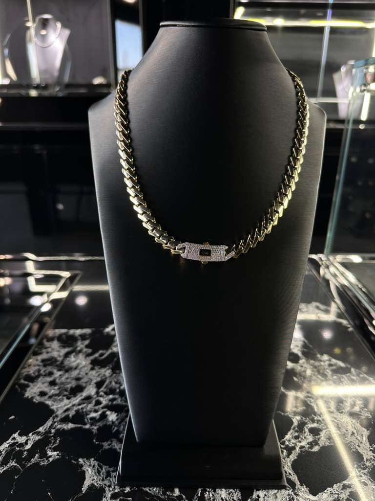 Edge Gold Chain 10mm 14K