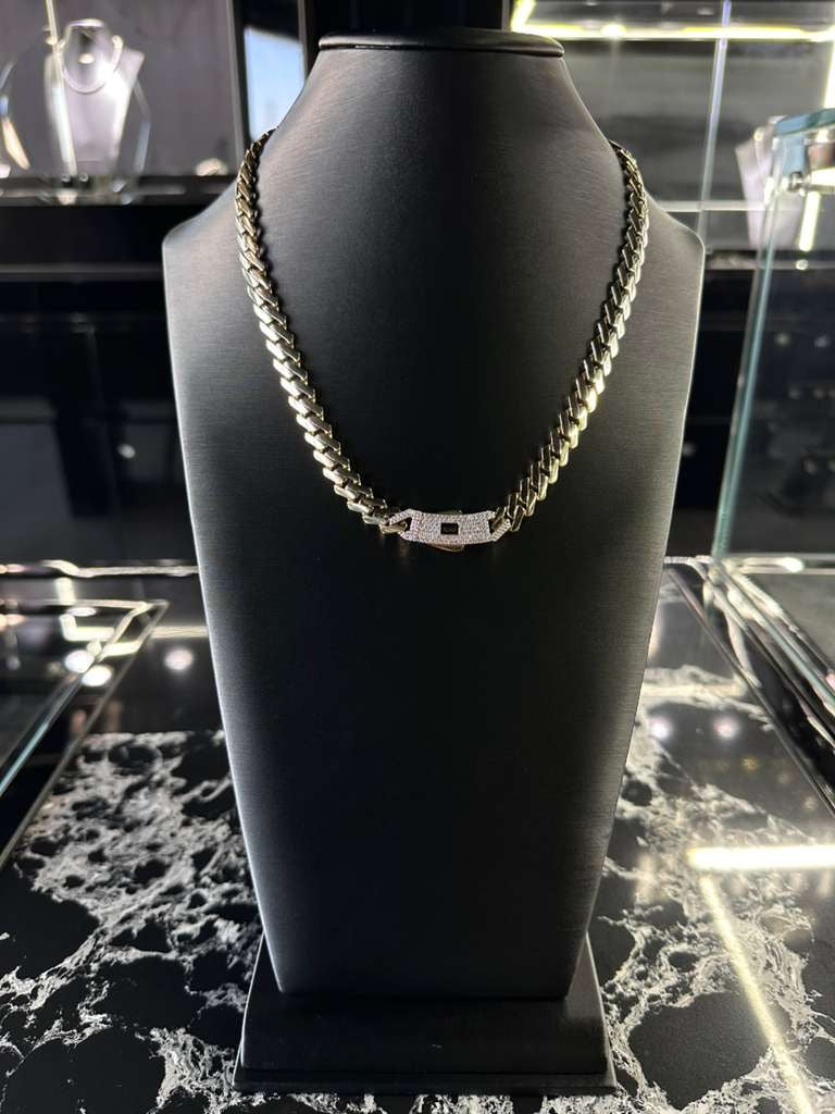 Edge Gold Chain 9mm 14K