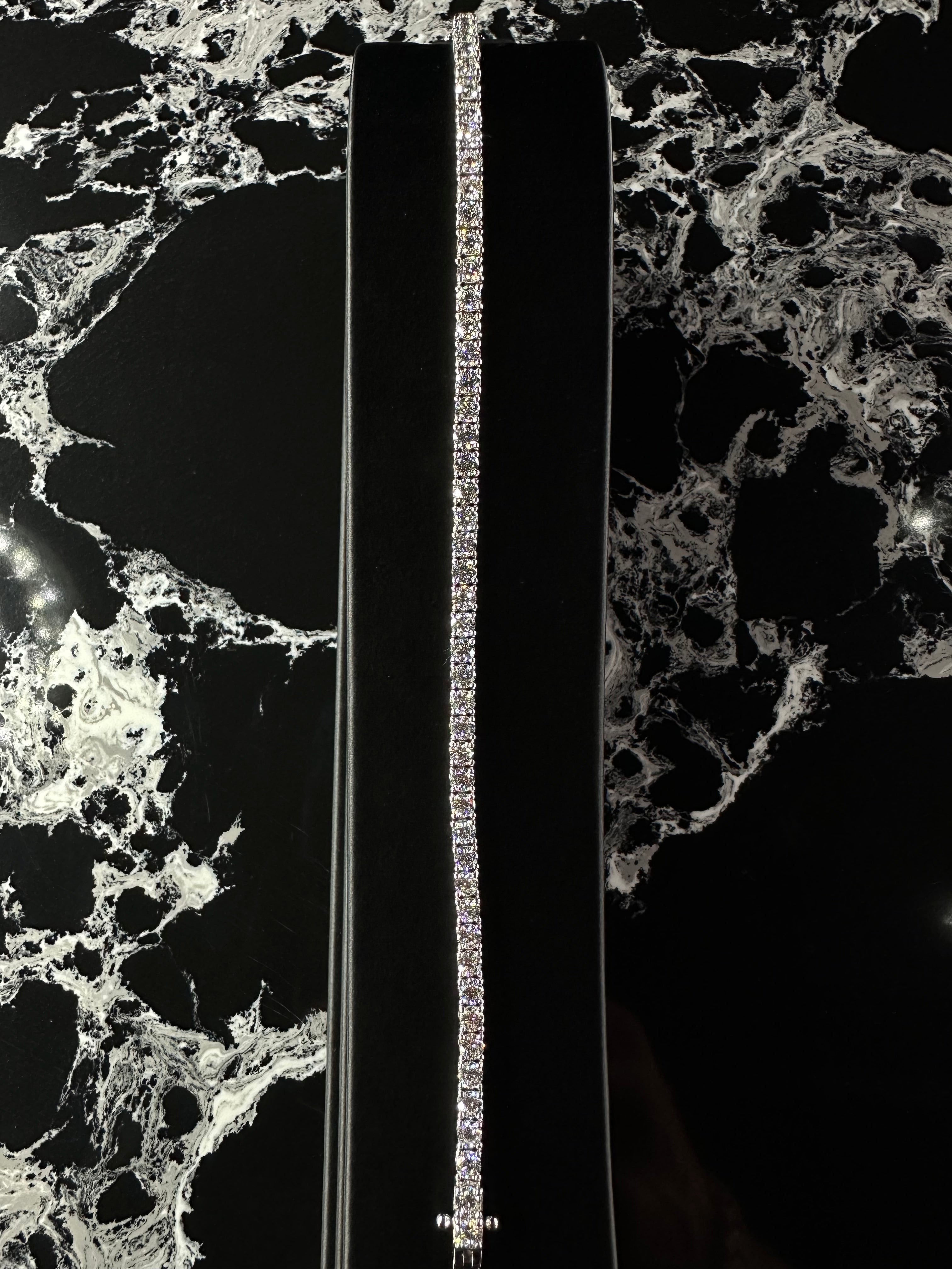 LAB DIAMOND TENNIS BRACELET 14K