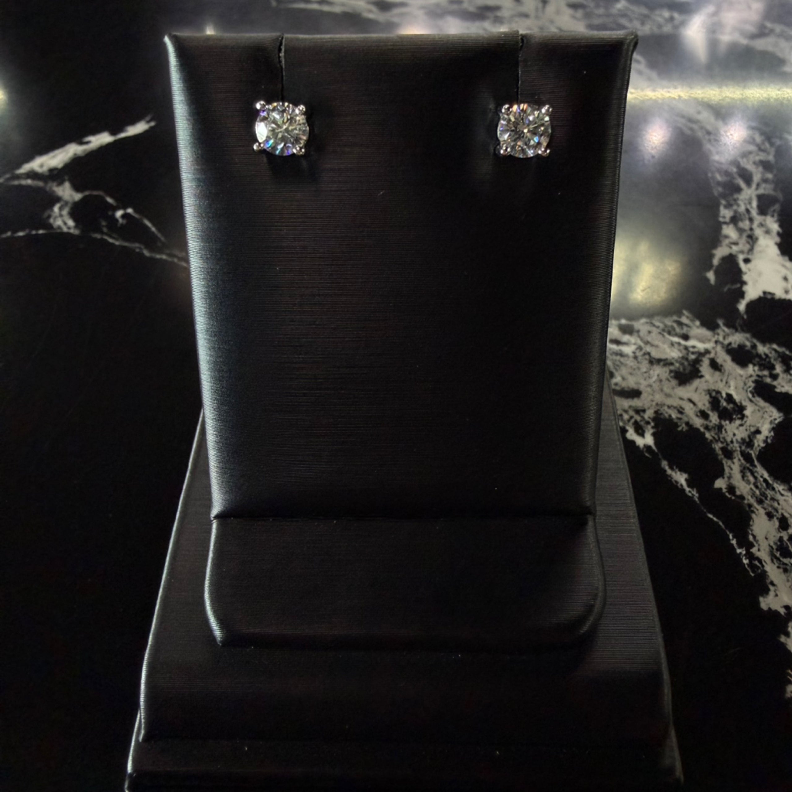 14K LAB DIAMOND EARRINGS