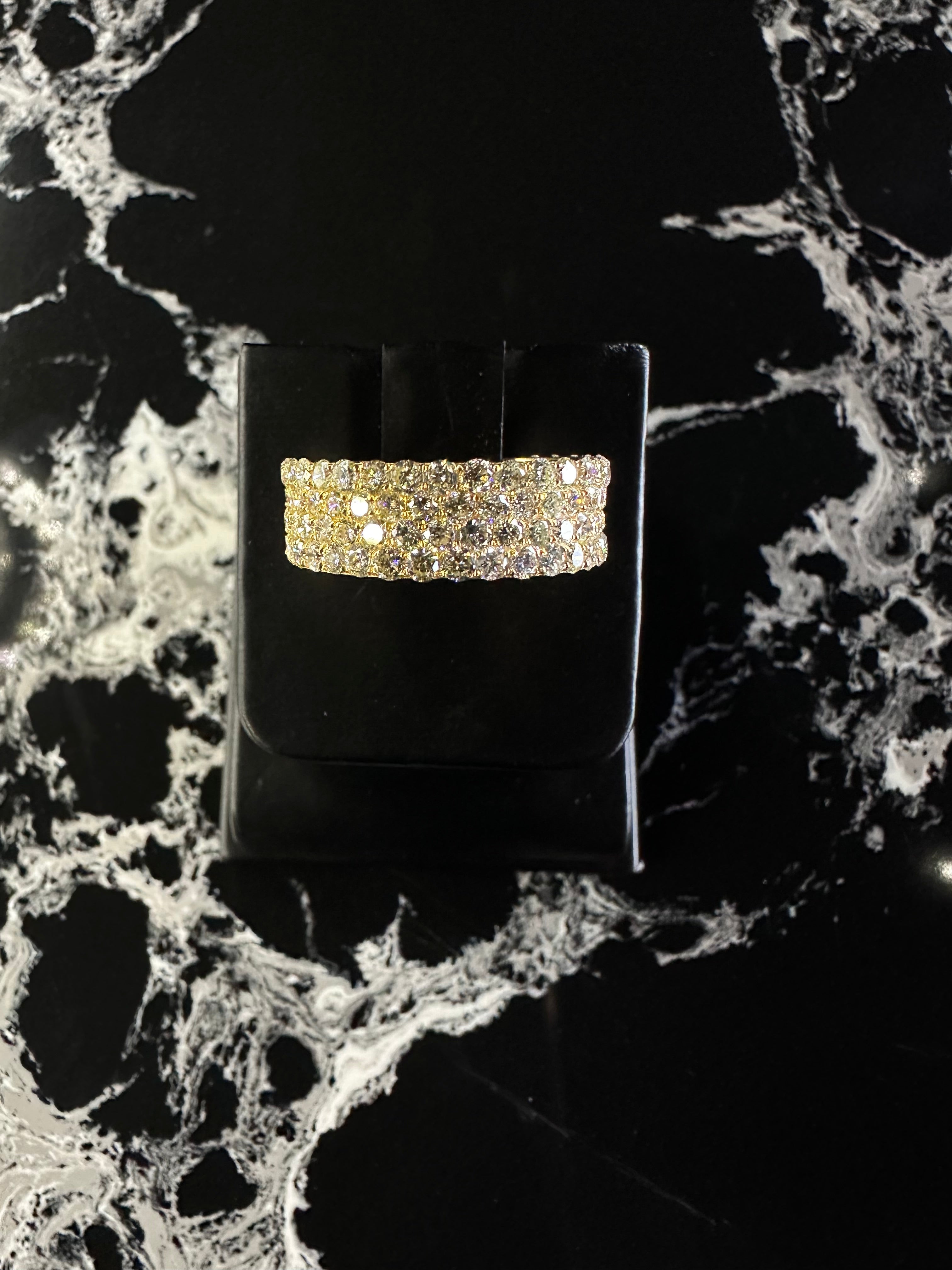 NATURAL DIAMOND MENS RING 14K