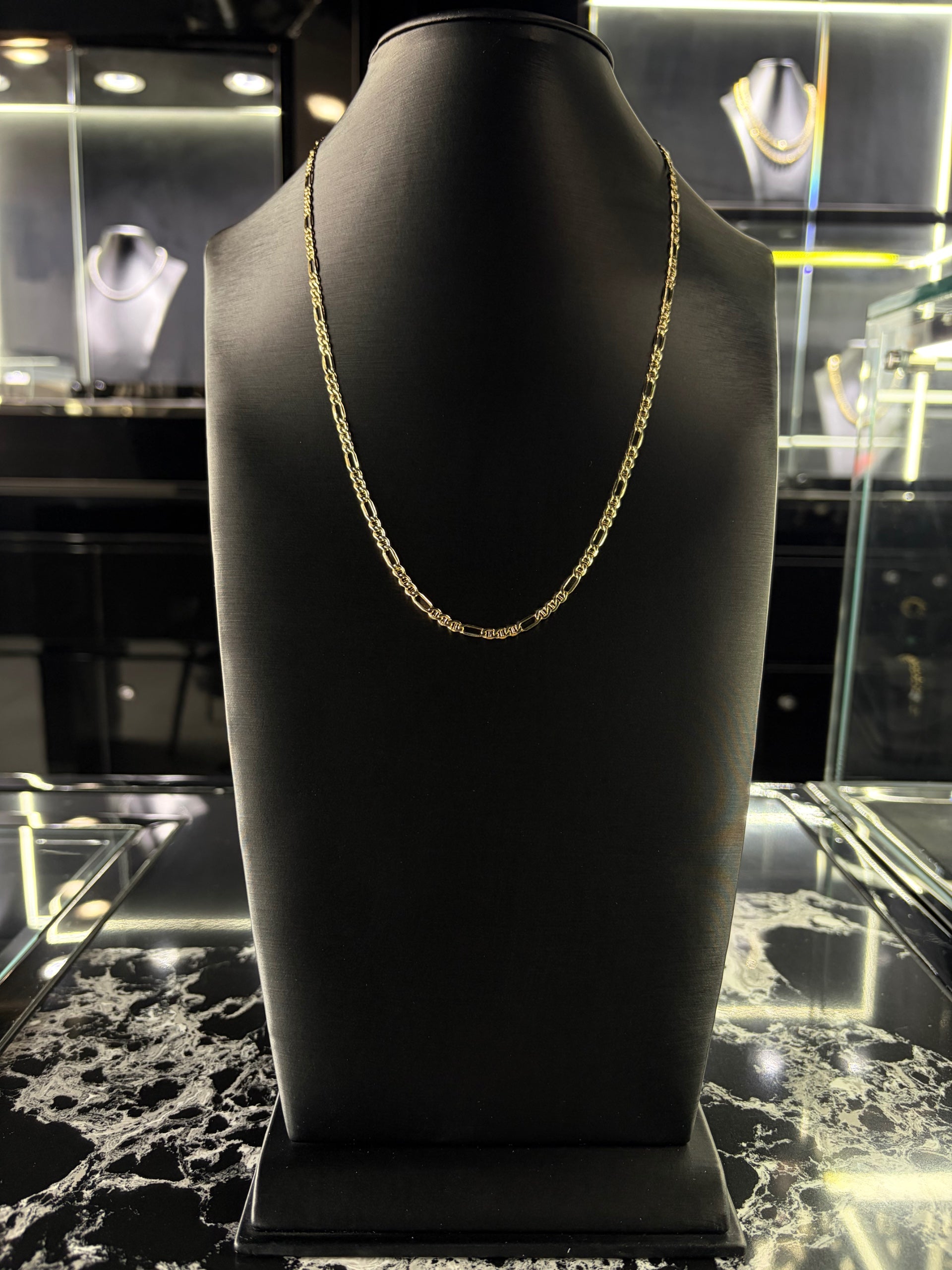 FIGARUCCI GOLD CHAIN 3.5MM 10K