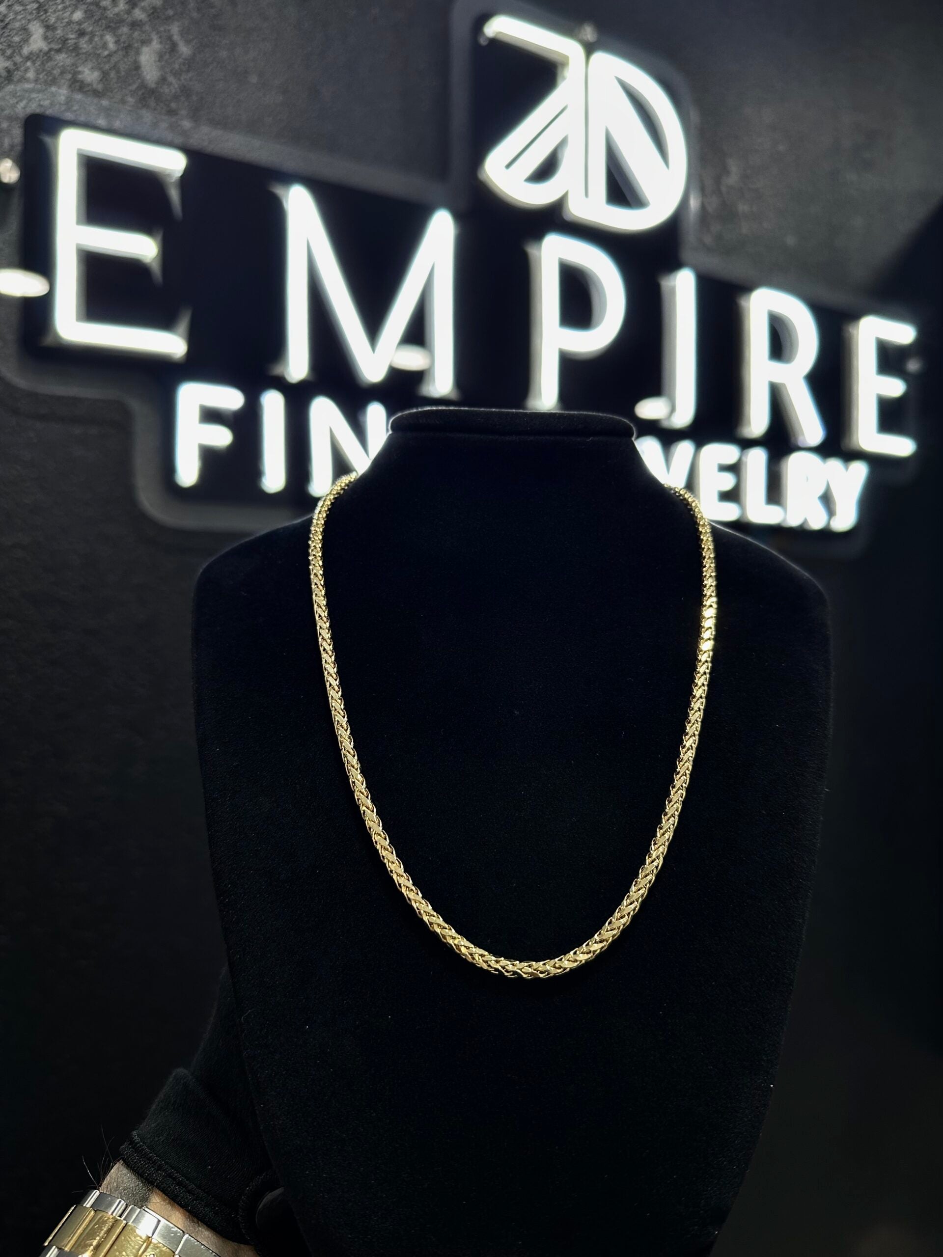 Palm Gold Chain   18” 3mm 14k